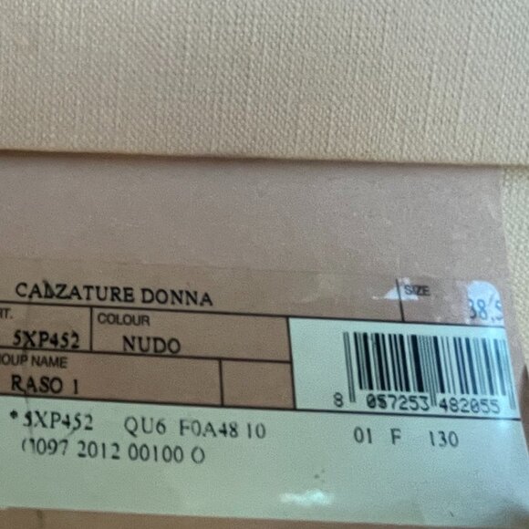 NEW Miu Miu Nude Satin Bejeweled Calzature Donna T-Strap Platform High Heels - Picture 11 of 11